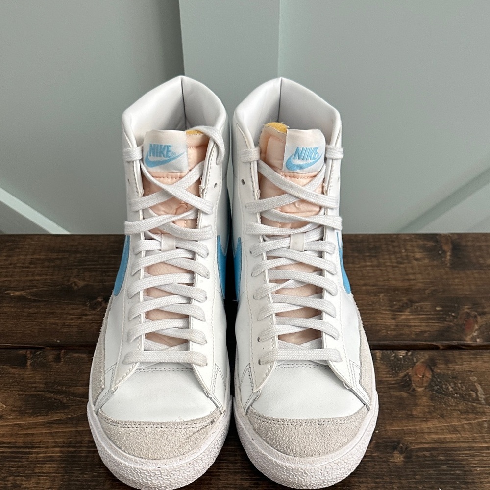 Nike Blazer Mid ’77 Vintage Summit White Aquarius Blue Men’s 9.5 BQ6806-126